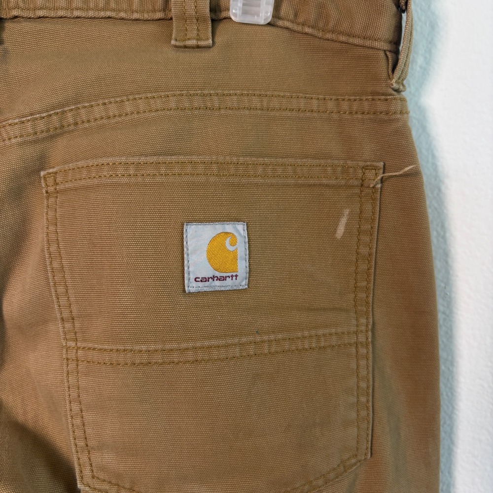 Carhartt Relaxed Fit Canvas Work Pants Mens 32x30 Brown Duck Trousers Utility - Picture 4 of 6